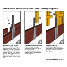 retain-it fence bracket - how to (timber paling fence)